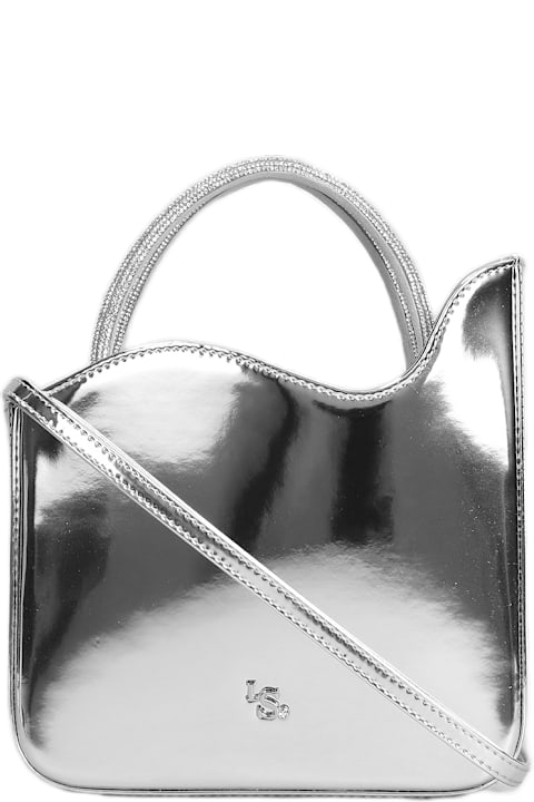 Homeware Le Silla Ivy Small Shoulder Bag In Silver Leather
