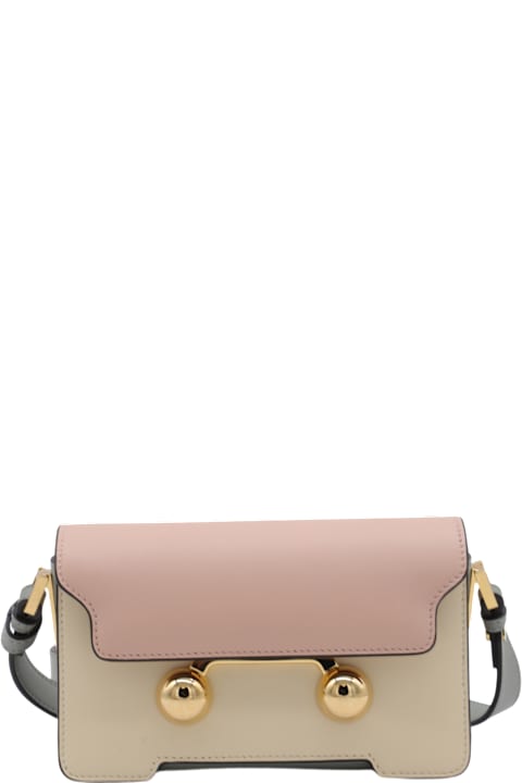 Marni for Women Marni Pink And Multicolor Leather Shoulder Bag