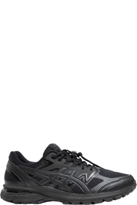 Fashion for Men Comme des Garçons Shirt Mens Sneakers X Asics Asics collaboration black mesh and leather running sneaker
