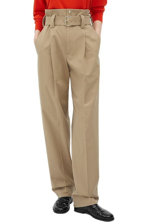 Bottega Veneta Pants & Shorts for Women Bottega Veneta Compact Cotton Wide Leg