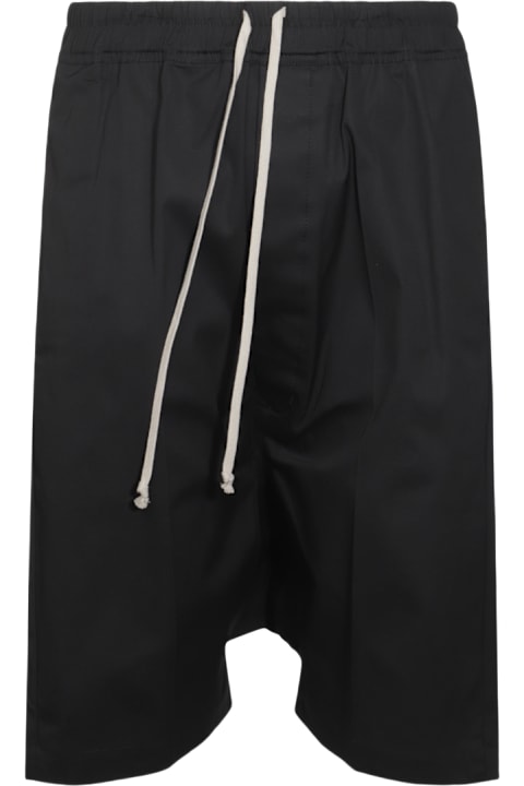 Rick Owens Sale for Men Rick Owens Black Cotton Shorts