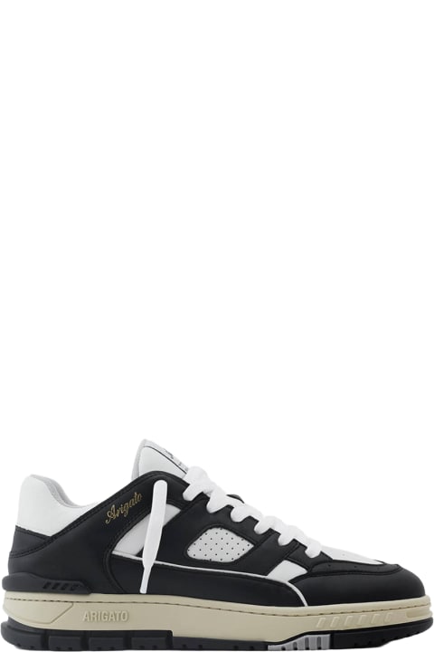 Axel Arigato Men Axel Arigato Area Lo Sneaker Black and white leather lace-up low sneaker - Area Lo sneaker