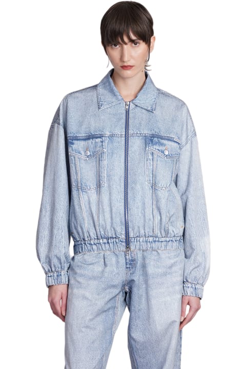 Alexander Wang for Women Alexander Wang Denim Jackets In Blue Cotton