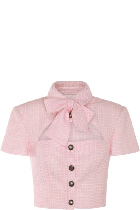 Alessandra Rich Topwear for Women Alessandra Rich Pink Casual Jacket