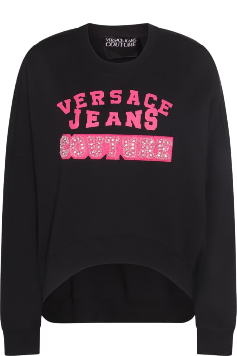 Versace Jeans Couture Sweaters for Women Versace Jeans Couture Black Cotton Sweatshirt