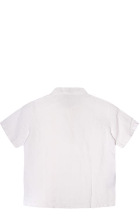Il Gufo T-Shirts & Polo Shirts for Girls Il Gufo White Cotton Polo Shirt