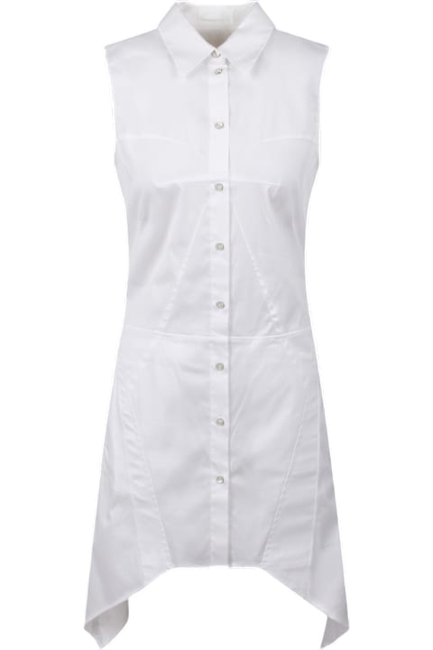 Helmut Lang فساتين لـ السيدات Helmut Lang Helmut Lang Bustier Shirt Dress