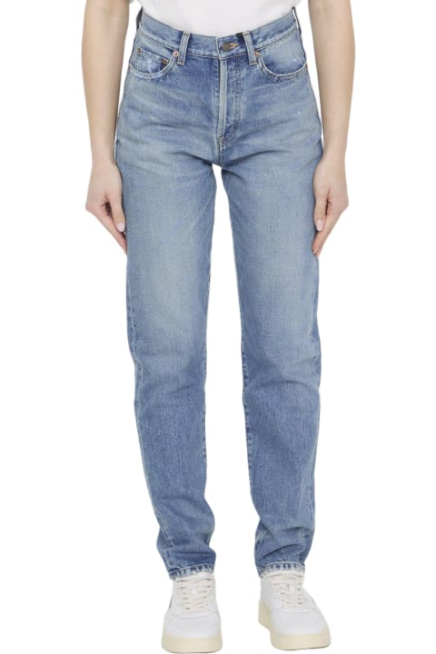 Jeans for Women Saint Laurent Button Detailed Skinny Jeans