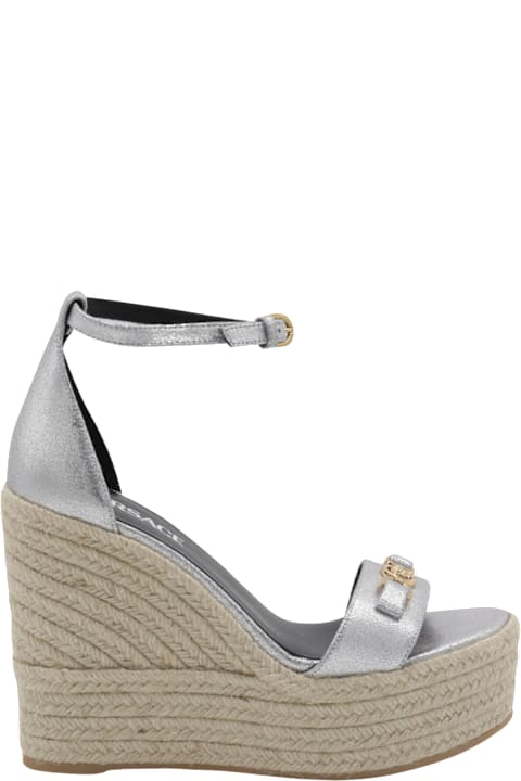 أحذية مسطحة لـ السيدات Versace Silver Espadrillas