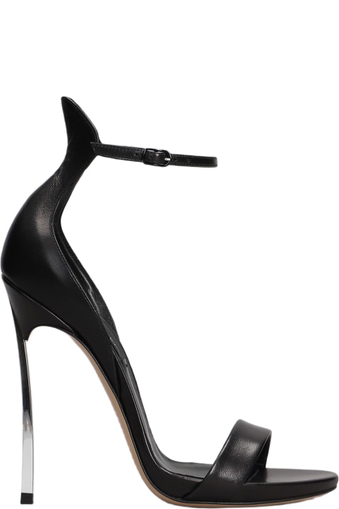 Casadei Sandals for Women Casadei Blade Sandals In Black Leather