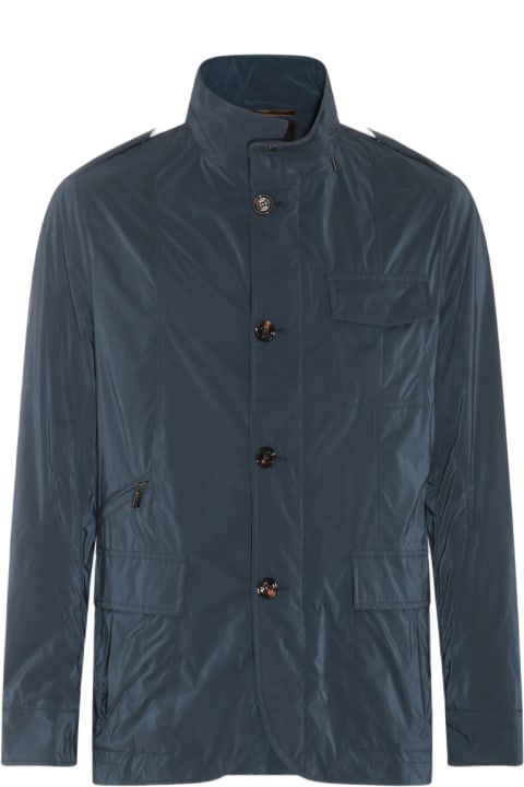 Moorer Clothing for Men Moorer Blue Denim Casual Jacket