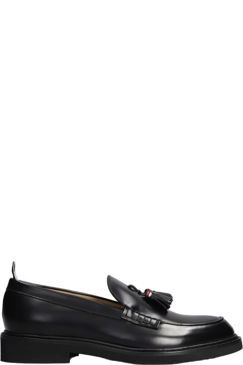 メンズ Thom Browneのローファー＆デッキシューズ Thom Browne Loafers In Black Leather