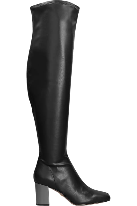 Lola Cruz Boots for Women Lola Cruz High Heels Boots In Black Leather