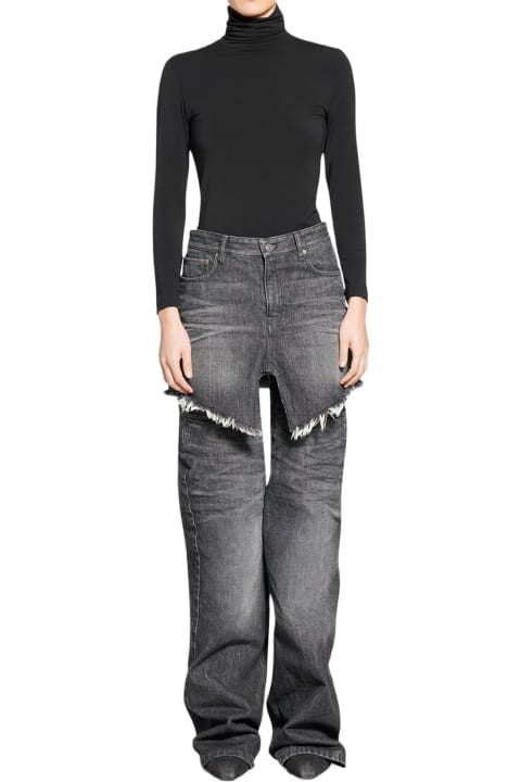 Jeans for Women Balenciaga Cut-up Mini Skirt