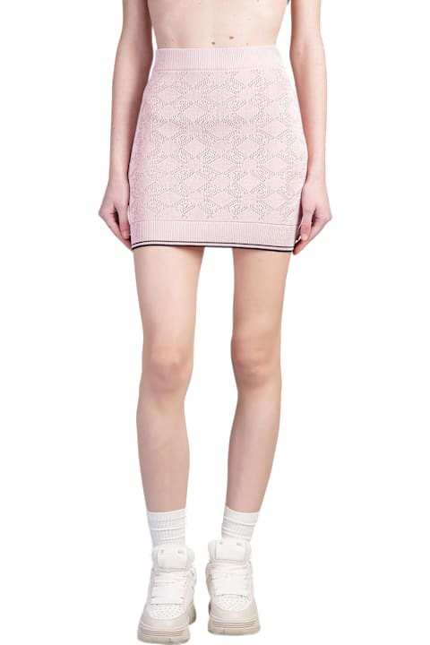 AMIRI Clothing for Women AMIRI Skirt In Rose-pink Viscose
