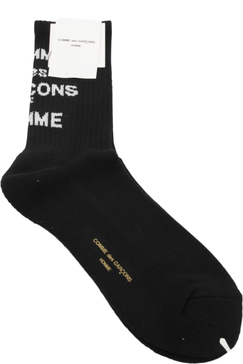 メンズ Comme des Garçons Hommeのアンダーウェア Comme des Garçons Homme Black Cotton Socks