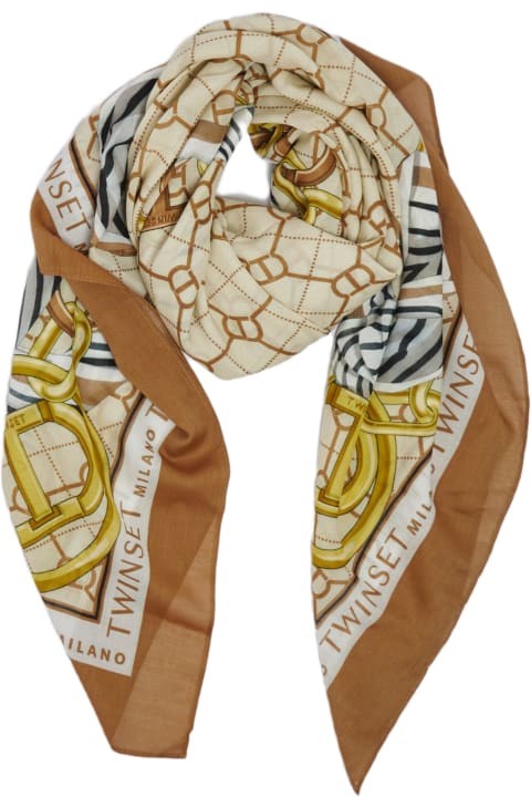 TwinSet Scarves & Wraps for Women TwinSet Cotton Scarf