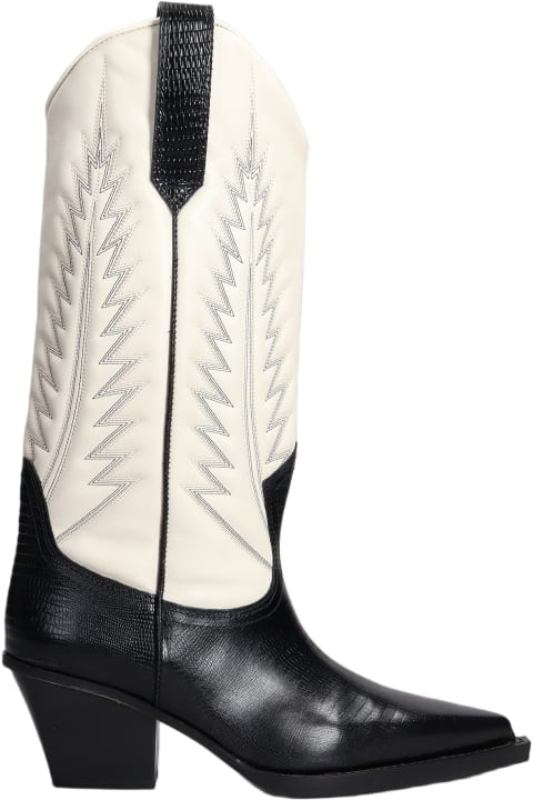Fashion for Women Paris Texas Rosario Texan Boots In Beige Leather