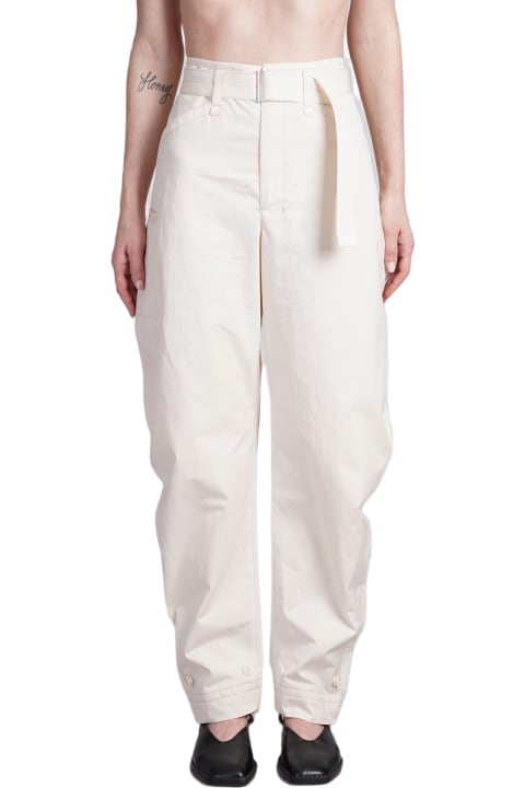 Lemaire Pants & Shorts for Women Lemaire Pants In Beige Cotton