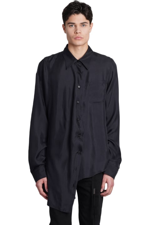 Ann Demeulemeester for Men Ann Demeulemeester Shirt In Black Silk