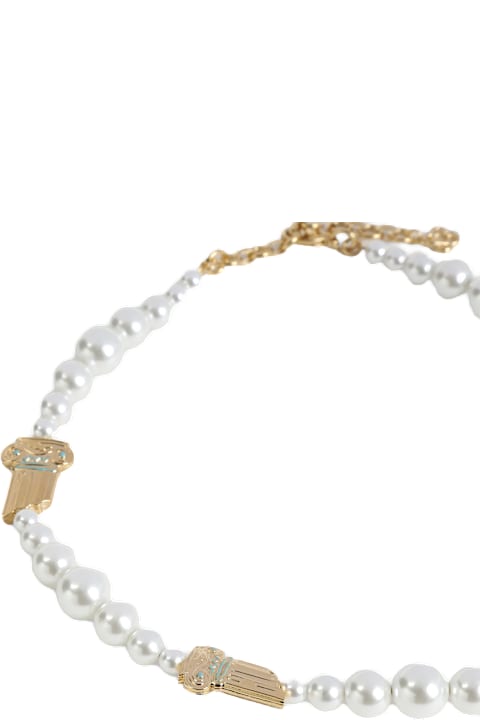 Casablanca Jewelry for Men Casablanca Gradient Pearl Column Necklace