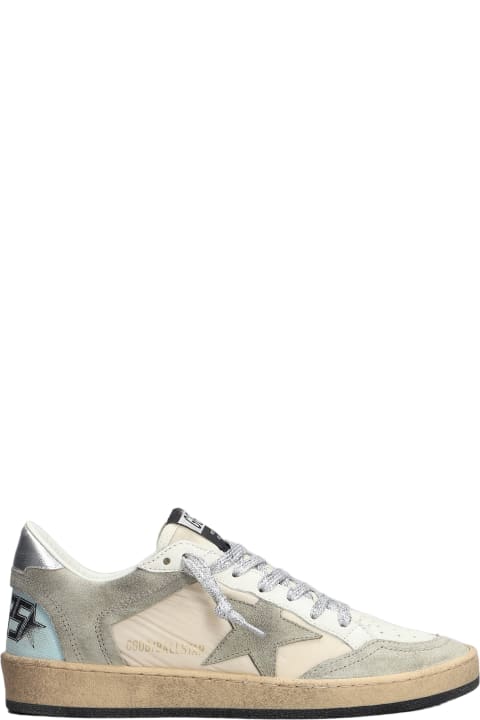 Golden Goose Shoes for Women Golden Goose Ball Star Sneakers In Beige Leather And Fabric