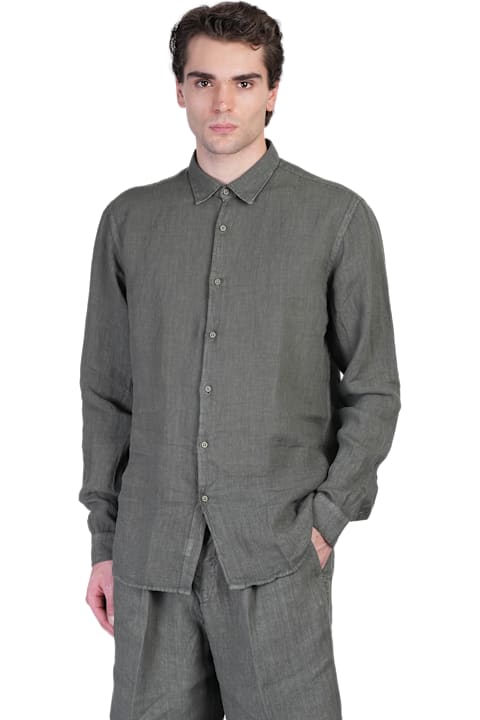 costumein Clothing for Men costumein Domenico Shirt In Green Linen