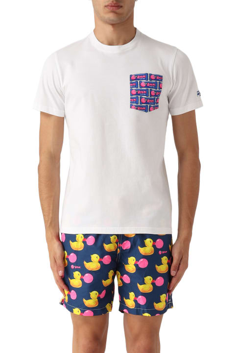 Topwear for Men MC2 Saint Barth Cotton T-shirt Whith Printed Details T-shirt