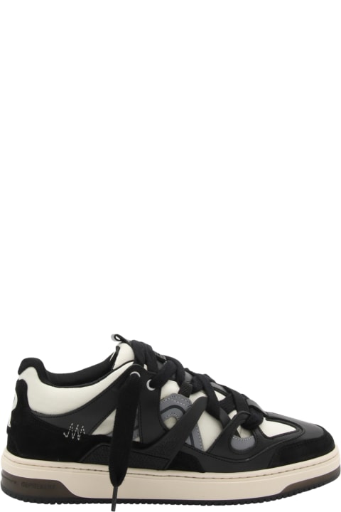 REPRESENT Sneakers for Men REPRESENT Black And White Leather Sneakers