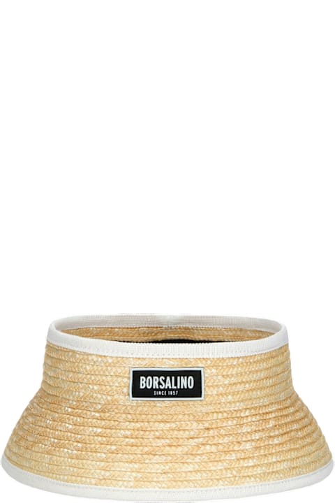 أدوات منزلية Borsalino Virgilio Visor In Braided Straw