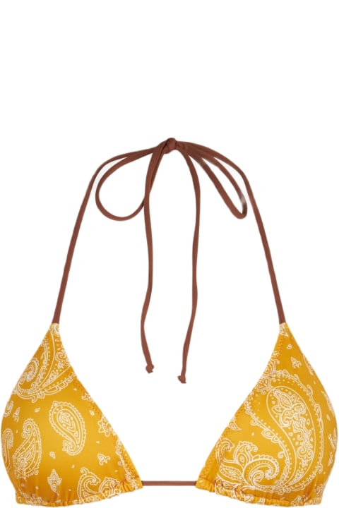 أدوات منزلية MC2 Saint Barth Woman Triangle Top Swimsuit With Paisley Print