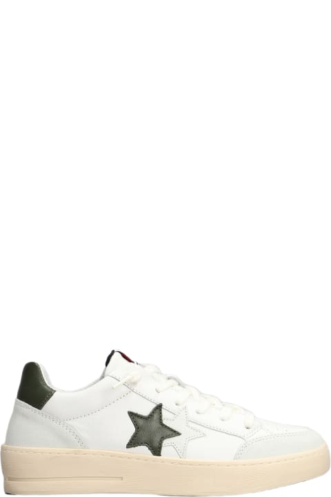 2Star Sneakers for Men 2Star New Star Sneakers In White Suede And Leather