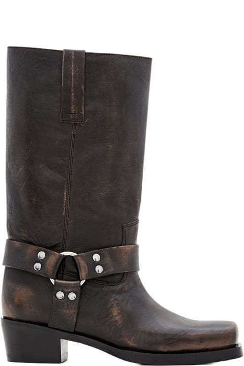 Shoes for Women Paris Texas Roxy Brushed Leather Boots