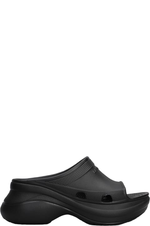 Balenciaga Shoes for Women Balenciaga Pool Crocs Slide Slipper-mule In Black Eva