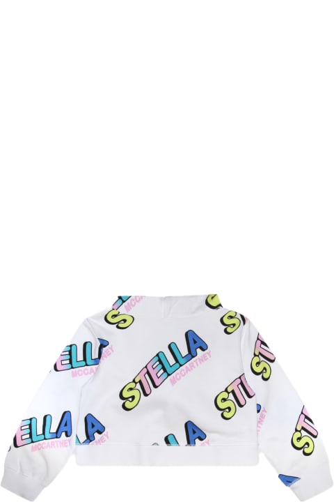ボーイズ Stella McCartneyのニットウェア＆スウェットシャツ Stella McCartney White Multicolour Cotton Sweatshirt