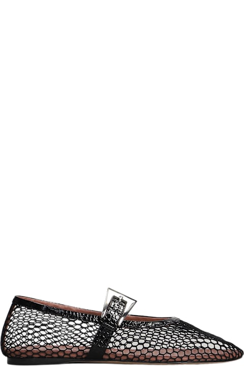 Paris Texas Shoes for Women Paris Texas Sveva Buckle Ballet Flats In Black Leather