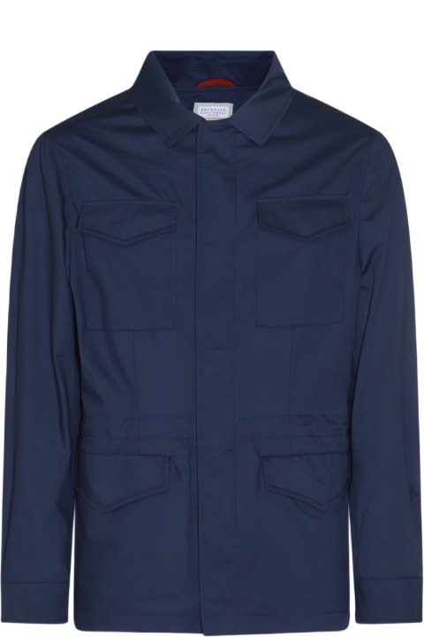 メンズ Brunello Cucinelliのコート＆ジャケット Brunello Cucinelli Blue Casual Jacket