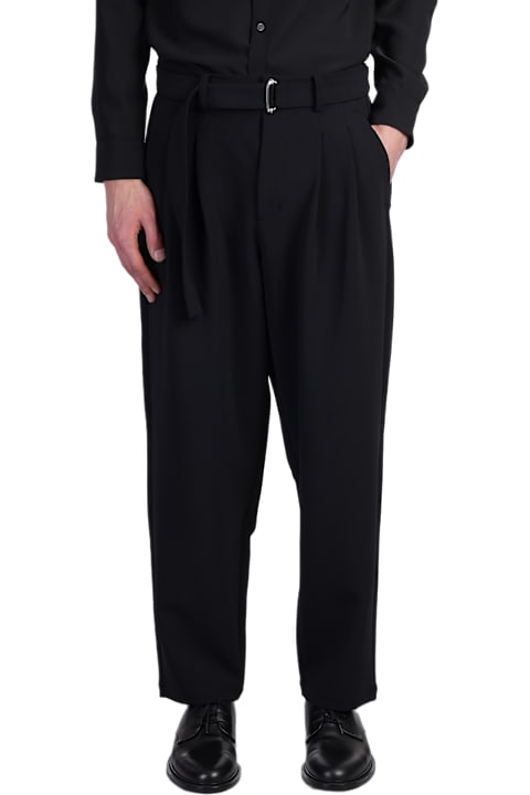 Attachment الملابس لـ القسم الرجالي Attachment Pants In Black Polyester
