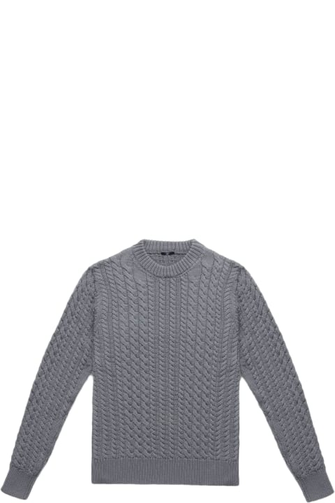 メンズ Larusmianiのニットウェア Larusmiani Cable Knit Sweater 'col Du Pillon' Sweater