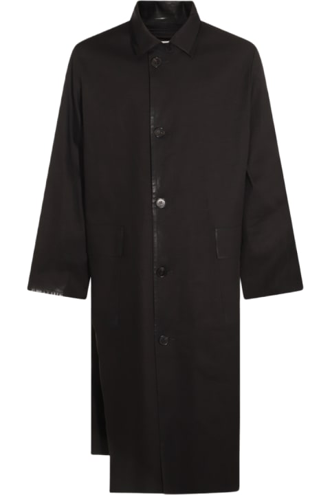 Maison Margiela Coats & Jackets for Men Maison Margiela Black Cotton Coat