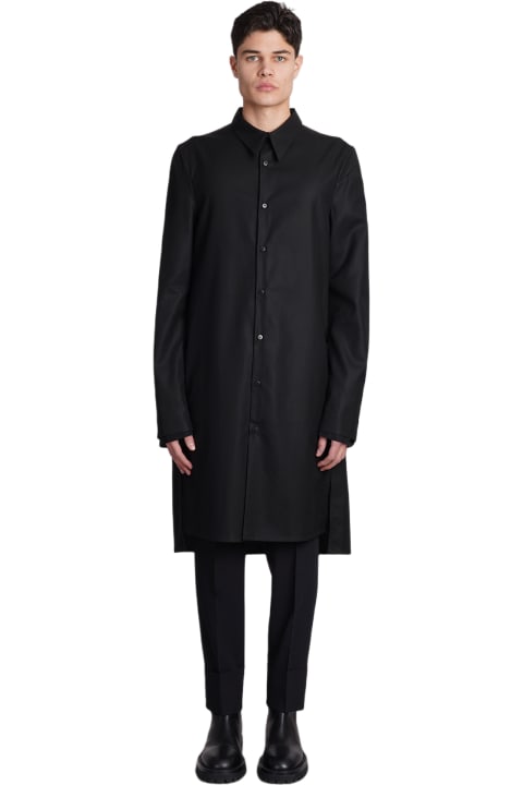 メンズ Sapioのコート＆ジャケット Sapio N151 Coat In Black Cotton