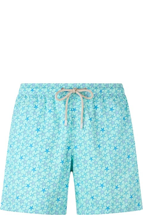 Homeware MC2 Saint Barth Man Lightweight Fabric Swim-shorts Lighting Micro Fantasy With Starfishes Print