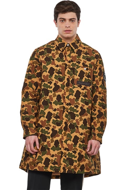 Moncler Genius Coats & Jackets for Men Moncler Genius Tallac Long Patterned Nylon Coat