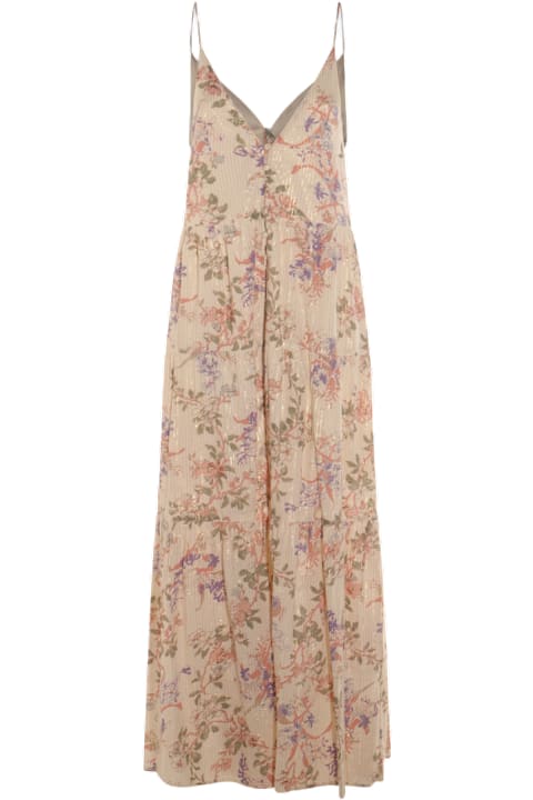 TwinSet for Kids TwinSet Multicolor Cotton Maxi Dress