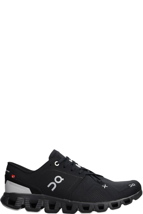 Fashion for Men ON Cloud X 3 Sneakers In Black Polyester