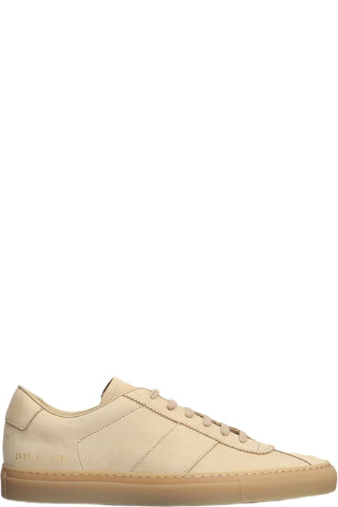 Common Projects for Men Common Projects Tennis Trainer Sneakers In Beige Leather