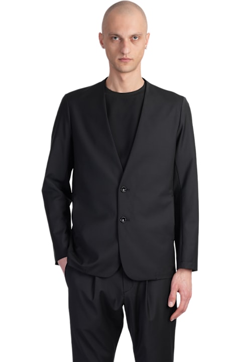 Attachment Clothing for Men Attachment Blazer In Black Polyester