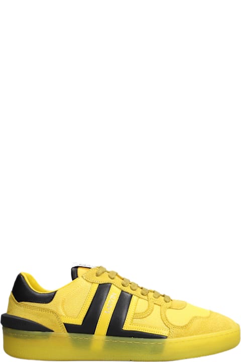 Lanvin Sneakers for Men Lanvin Clay Sneakers In Yellow Suede And Fabric