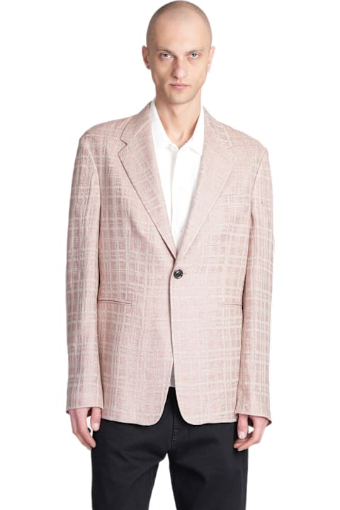 Our Legacy for Men Our Legacy Blazer In Rose-pink Linen