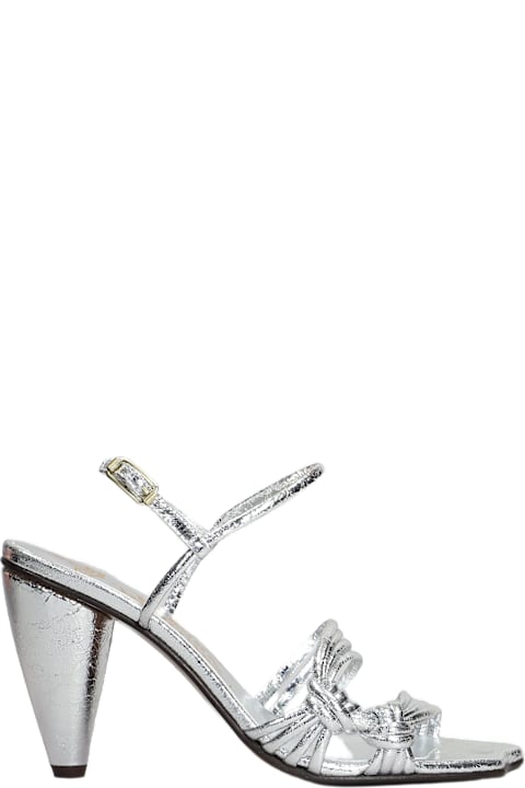 Vivienne Westwood for Women Vivienne Westwood Rumba Sandals In Silver Leather